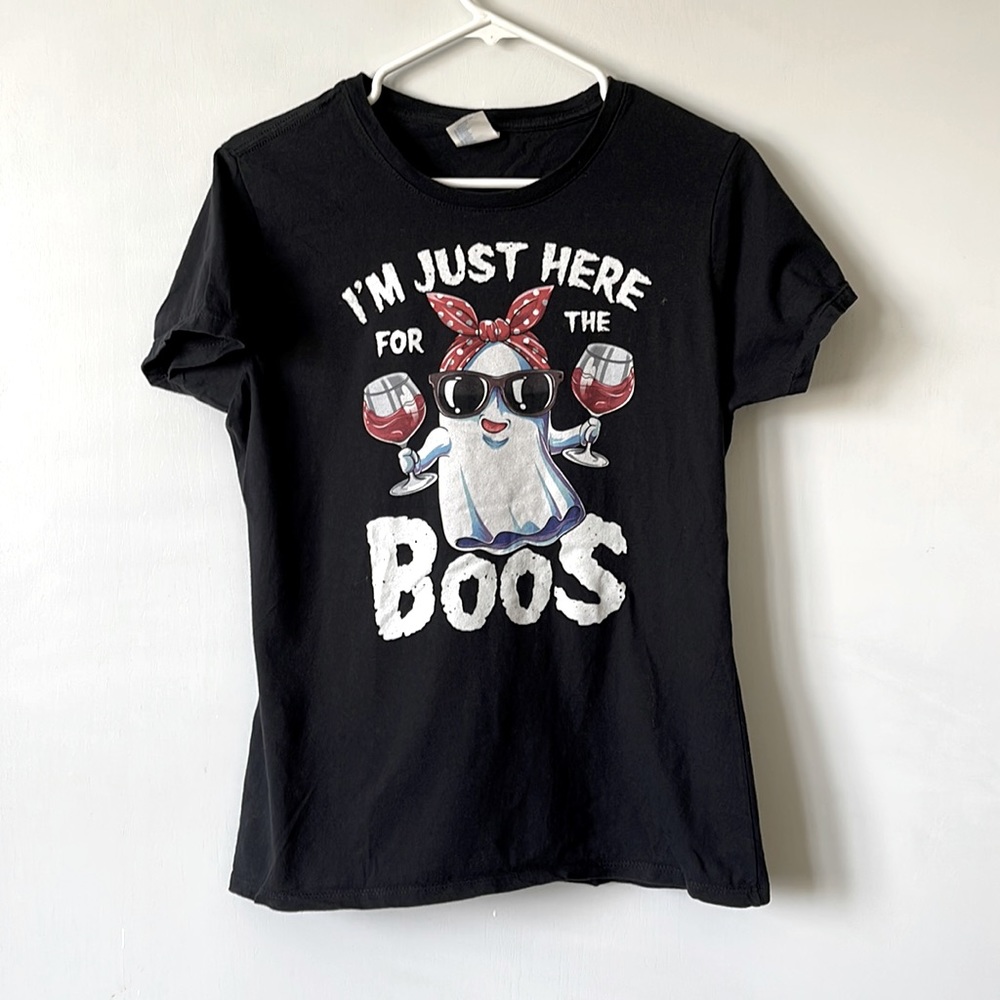 I’m Just Here for the Boos! Halloween Themed Women’s Shirt